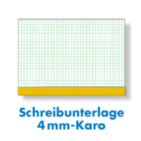 Schreibtischunterlage, 4 mm Karo, Papier A2, Block, Schreibunterlage – Werbegeschenk Schweiz, Kundengeschenk Ideen