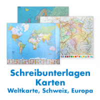 Schreibunterlagen Weltkarte, Schweiz, Europa